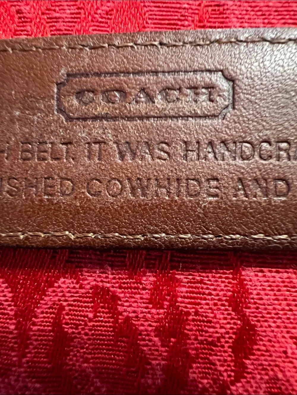 Coach Black Leather Belt Men’s Size 36 Solid Brass Buckle Costa Rica